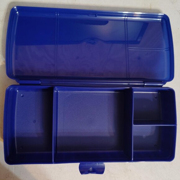 Tupperware Lunch n Things Rectangular Divided Sandwich Keeper Plus Craft Storage - Picture 5 of 6